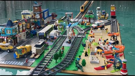 2021 Awesome LEGO Train Set. Houses, Gardens and Pools - YouTube