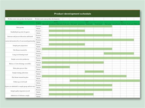 Excel Template Project Plan