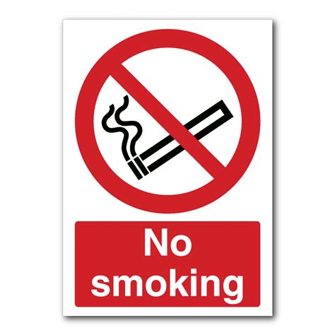 No Smoking Sign Template