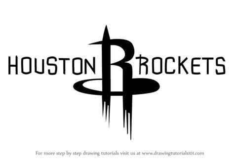 How to Draw Houston Rockets Logo (NBA) Step by Step ...