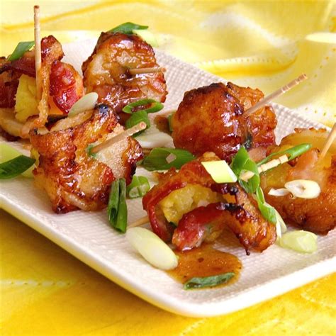 Easy Rumaki with Pineapple | Pineapple recipes, Recipes appetizers and ...