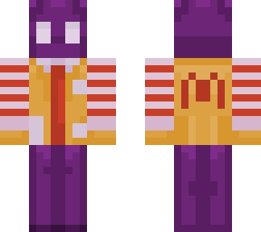 Grimace With Ronald Costume | Grimagent | Minecraft Skin