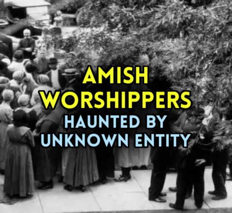 Here is a bizarre story from October 1903 where Amish worshippers in Eagle Grove, Iowa encounter ...