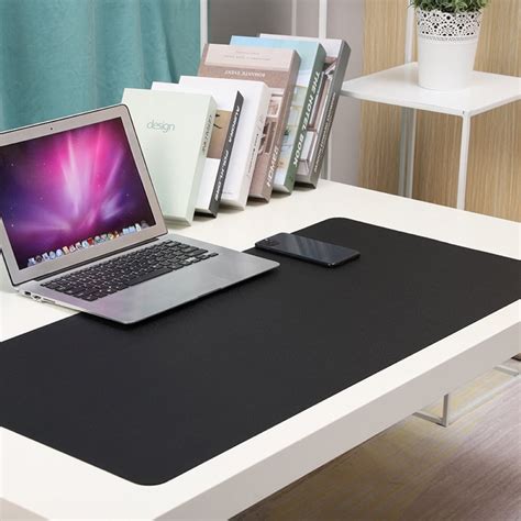 Yesbay Double-sided Waterproof Desk Pad Protector, Faux Leather Desktop ...