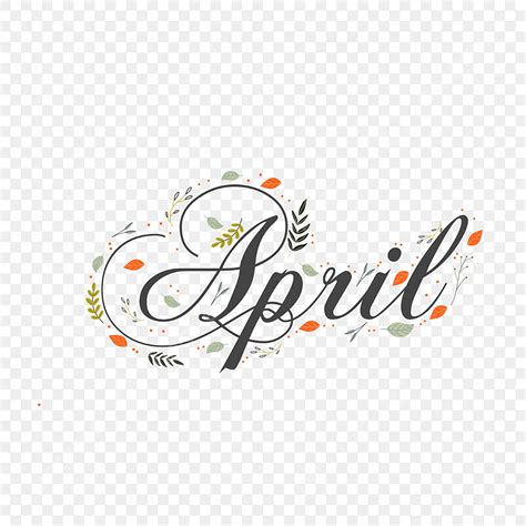 Editable Letter Hd Transparent, April In Lettering Edition, Calendar ...