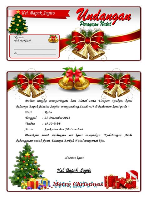 Background Bingkai Undangan Natal Gambar Desain Bingkai Dekoratif ...