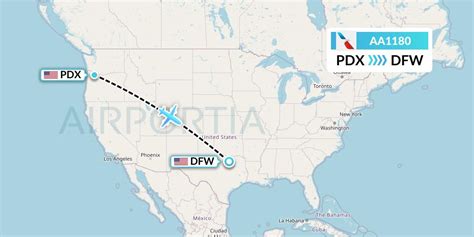 AA1180 Flight Status American Airlines: Portland to Dallas (AAL1180)