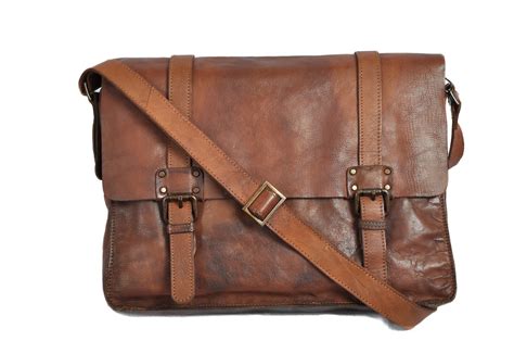 Vintage Leather Messenger Bag - All Fashion Bags