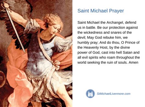 St Michael Prayer Card Printable - Printable Word Searches