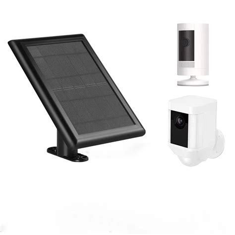 Solar Panel, 2.4W Solar Panels for Ring Stick Up Cam/Ring Spotlight Cam Battery/Spotlight Cam ...