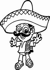 Wonderful Sombrero Coloring Page  Free Printable Pages For Kids sketch template