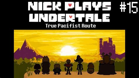 Pacifist ending undertale - tyredcre