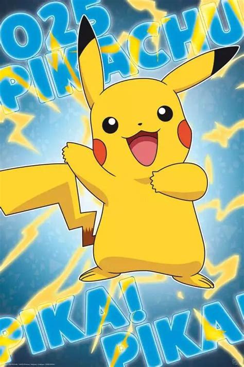 Poster Pokemon - Pikachu | Wall Art | 3+1 FREE | Abposters.com