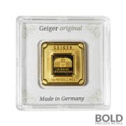 10 Gram Geiger Edelmetalle Square Gold Bar