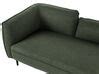 Left Hand Boucle Chaise Lounge Dark Green CHEVANNES | Beliani.co.uk