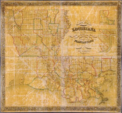 La Tourrette's reference map of the state of Louisiana : from the ...