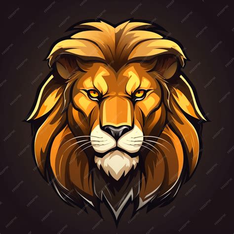 Premium AI Image | lion logo cartoon