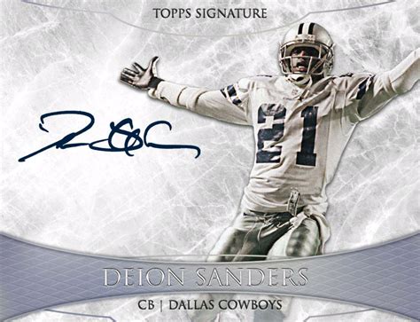 Deion Sanders Signature Chase - Digital Football Card Databse