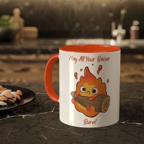 Howl's Moving Castle Inspired Calcifer may All Your Bacon Burn 11oz Mug ...