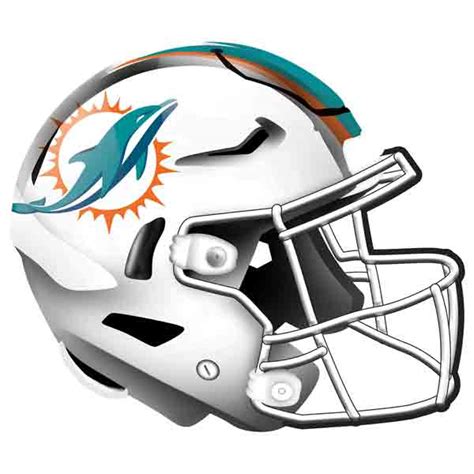 12” Miami Dolphins Helmet Sign