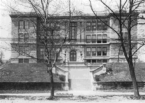 Original Belleville High School, now Belleville Middle School, Courtesy Dr. Marilyn McGrath ...