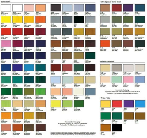 Vallejo Game Color Conversion Chart - pbpdf