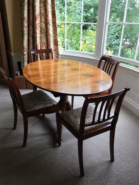 Traditional style oval dining table and 4 chairs. | in Honiton, Devon | Gumtree