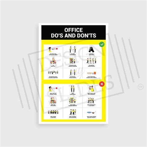 Workplace Ethics Do’s and Don’ts – COVID Signage