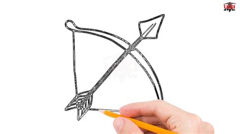 How to Draw a Bow & Arrow Step by Step Easy for Beginners/Kids - Simple Drawing Tutorial - YouTube