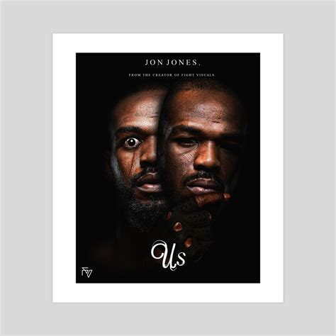 jon jones us poster, an art print by stuart palmer - INPRNT