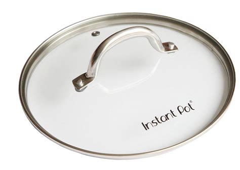 Amazon.com: Instant Pot Tempered Glass Lid for Electric Pressure Cookers, 9", Stainless Steel ...