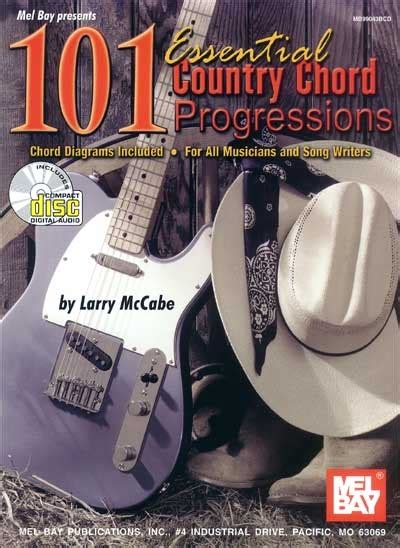 Sheet Music : 101 Essential Country Chord Progressions (Guitar)