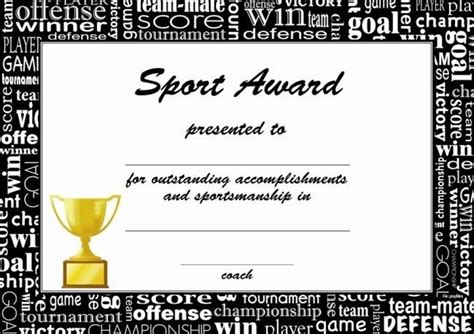 Sports Certificate Templates | Certificate Template Downloads regarding Sports Award Certifica ...