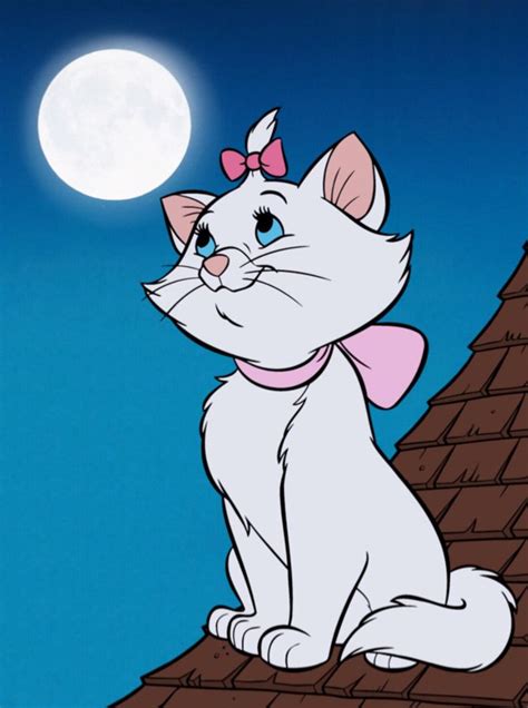 Marie (The Aristocats) full moon | Disney characters poster, Disney ...