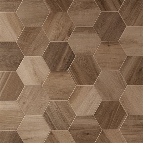 Hexagon Wood Nut 24 x 27.7 cm Wood Floor Pattern, Floor Patterns, Textures Patterns, Wood Tile ...