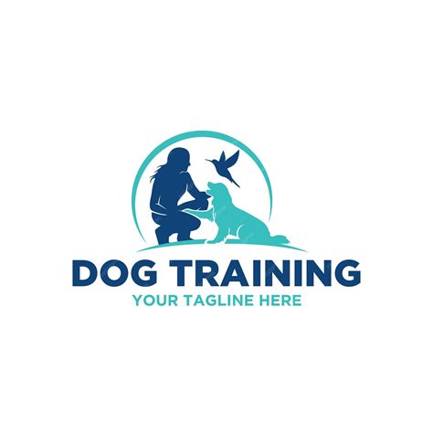 Premium Vector | Dog training logo vector