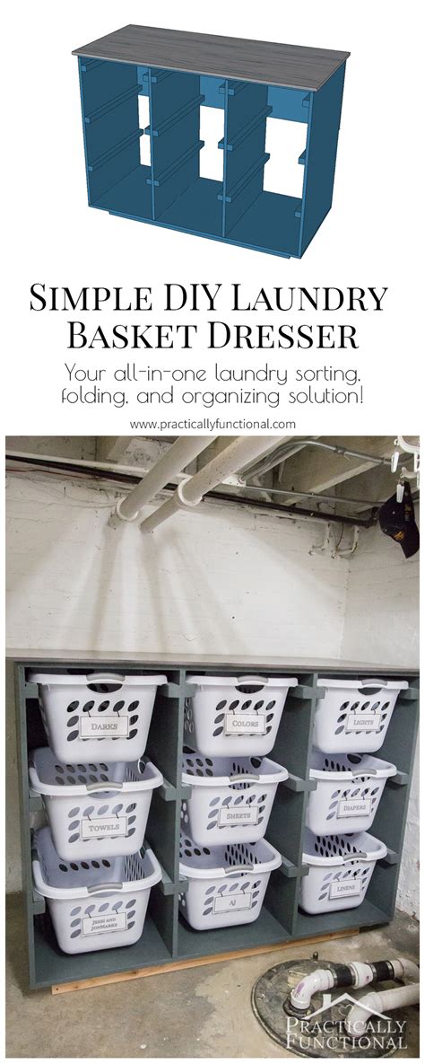 Simple DIY Laundry Basket Dresser