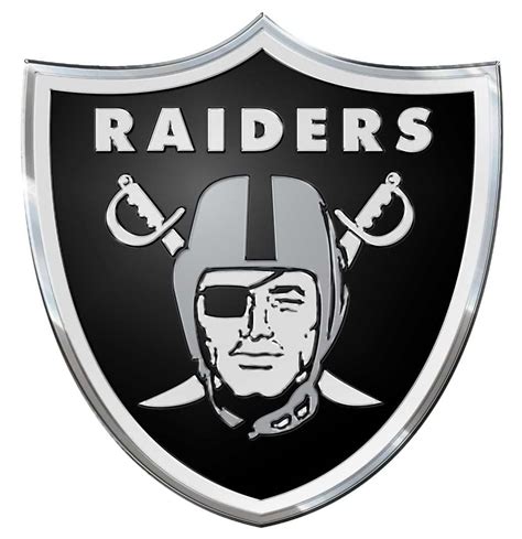 Oakland Raiders Color Auto Emblem - Die Cut - Detroit Game Gear