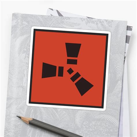 "rust game symbol" Sticker by Fraser66420 | Redbubble