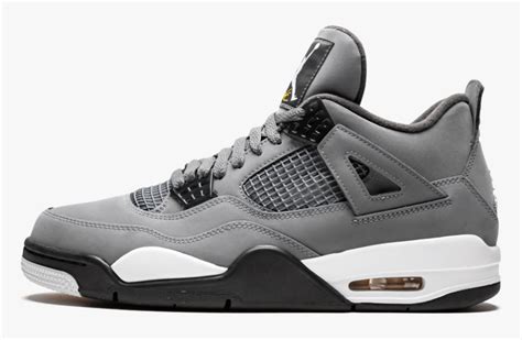 Air Jordan 4 Cool Grey - Jordan 4 Retro Grey, HD Png Download , Transparent Png Image - PNGitem