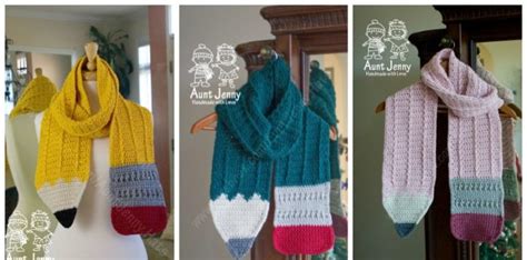 Rectangle Long Scarf Free Crochet Patterns - Crochet & Knitting