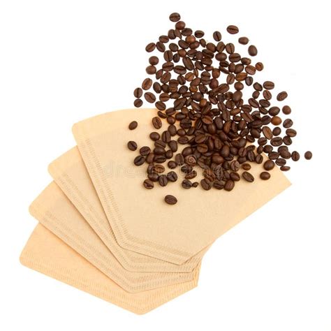 Coffee Beans on a Coffee Filter Stock Image - Image of isolated, brewing: 26361855