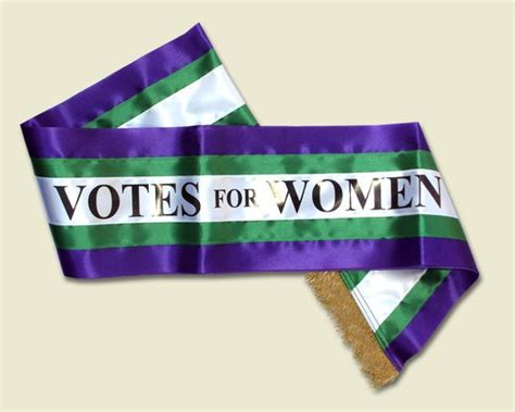 Suffragette sash replicates the traditional style of that worn in the 1900's | Suffrage ...