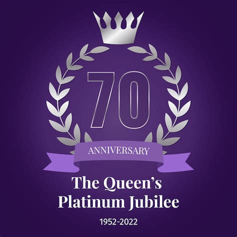 Premium Vector | The queen's platinum jubilee celebration