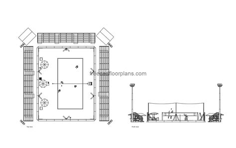 Beach Volleyball Court - Free CAD Drawings