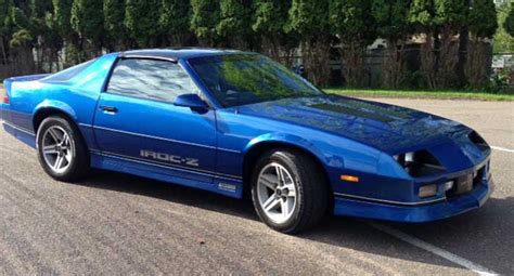 Blue 1987 Chevrolet Camaro IROC-Z 305 TPI automatic [SOLD] - CamaroCarPlace