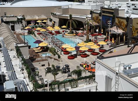 The swimming pool at the Sahara hotel in Las Vegas Stock Photo - Alamy