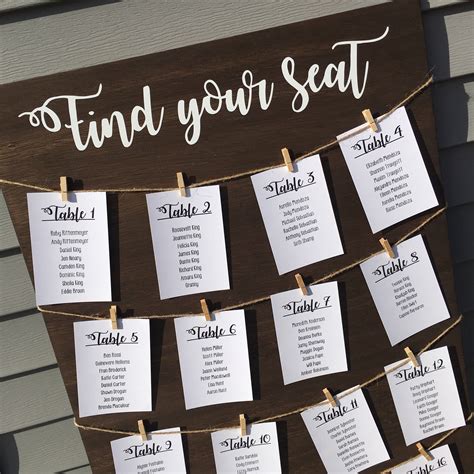 Wedding Board Seating Chart: Tips And Ideas For Your Big Day – The FSHN