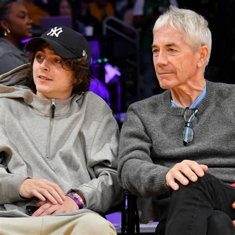 Timothee Chalamet and his father Marc Chalamet attend a basketball game ...