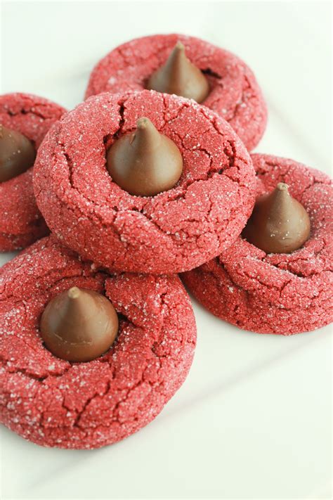 Easy Red Velvet Kiss Cookies Recipe | Recipe | Red velvet cake mix cookies, Red velvet cake mix ...